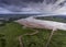 Storm clouds over the Loughor estuary