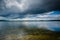 Storm clouds over Massabesic Lake, in Auburn, New Hampshire.