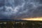 Storm Clouds Over Montana Valley