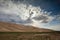 Storm clouds before rain in the Gobi Desert, dune Hongoryn, Mongolia