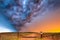 Storm Clouds at Sunset in Central Nebraska