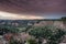 Storm Clouds and Sunset Over Palo Duro