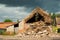 Storm damaged thatch