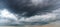 Storm dark blue cumulonimbus cloud