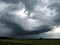 Storm front clouds move over Keuka Lake region in NYS