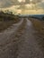 Storm headed toward a dirt road in Texas Hill Country