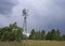 Storm Over the Forest and Windmill