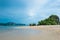 before the storm at sea, beautiful seascape, Krabi