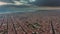 Storm sky barcelona cityscape bay aerial panorama 4k time lapse spain