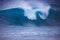 Storm surf surges against Oahu shore