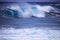 Storm surf surges against Oahu shore