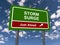 Storm surge traffic sign