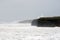 Storm waves at Ballybunion cliffs