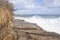 Storm waves crashing on the rocks, Bondi Australia