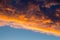 Stormcloud over blue sky