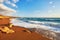 Storming sea and wide-spreading waves, Cyprus