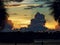 Storms in the distance at sunset, Tarpon Springs, Florida