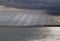 Storms on the sea in the South French coast