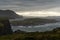 Stormy and bad weather on the rugged and wild coast of Galicia