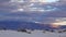 Stormy clouds in the evening at sunset in Sand Dune at White Sands National Monument. New Mexico, USA