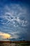 Stormy clouds formations on Vadu beach, Romania