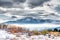 Stormy Clouds, Snowy Hill and a Frosty Mountain Drama