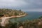 Stormy Coast with Olive Orchard Spain