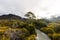 Stormy Cradle Mountain in Tasmania Australia