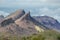 Stormy Desert Hills in the Arizona desert.