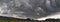 Stormy Fields Landscape Panorama.