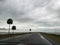 Stormy Florida gulf coast beach rainy road