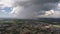 Stormy front over the city