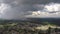 Stormy front over the city