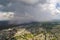 Stormy front over the city