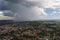 Stormy front over the city