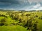 Stormy landscape of the Zlatibor mountain and Crni rzav stream