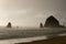 Stormy and Moody Haystack Rock