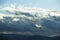 Stormy mountain cloudscape, rainy clouds nature