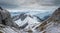 Stormy Mountainscape. Mount Pilatus, Switzerland