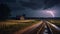 Stormy Night: A Dramatic Landscape Under Threatening Skies