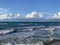 Stormy sea in Acharavi, small resort in Corfu island