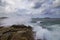 Stormy sea at Hell Bay, Bryher, Isles of Scilly, England