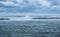 Stormy sea at Puglia coast, Italy