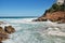 Stormy seas at Cala Carbo, Majorca island