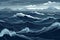 Stormy Seas - A Dark and Moody Ocean Background Illustration