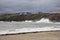 Stormy seas at Peel Isle of Man