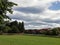 Stormy sky  and countryside  residential properties