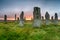 Stormy sunset over the Callanish Stones