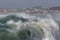 Stormy waves approaching the coast