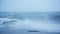 Stormy Waves Spraying Over The Pier